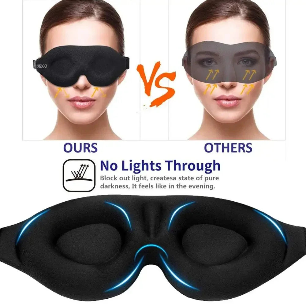 3D Sleep Eye Mask – Contoured & Light-Proof